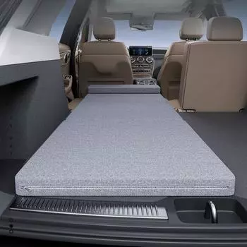 Автомобильная складная кровать для путешествий, кемпинга, спальный коврик, не надувной офисный коврик для отдыха, складная удлинительная доска для заднего сиденья автомобиля серый