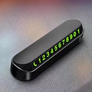 Автомобильная скрываемая временная карта с номером телефона для парковки автомобиля для Mitsubishi Pajero EX-Outlander Sport Lancer 9 10 EX ASX GT Outlande чёрный