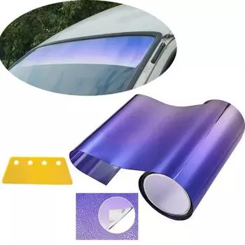 Автомобильная солнцезащитная передняя пленка, водонепроницаемая лобовое стекло, 1 шт., 20 см x 150 см