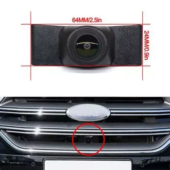 Автомобильная специальная передняя HD-камера высокого качества, водонепроницаемая камера ночного видения с ПЗС-матрицей переднего вида для Ford Edge 2015 2016 2017 2018 CVBS 1080x720P