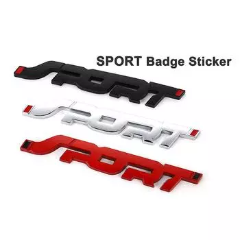 Автомобильная спортивная наклейка, автомобильное боковое крыло премиум-класса, эмблема заднего багажника, логотип, наклейки, совместимые для Ford/Jeep/BMW/Cadillac/Chrysler/Toyota/Nissan/Chevrolet чёрный