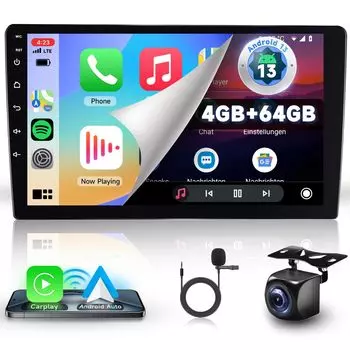Автомобильная стереосистема 2din Wireless Carplay Android Hodozzy Android 9-дюймовый сенсорный экран автомобильное радио Dual Din Android Car Audio с GPS DSP задний автомобильный радиоприемник