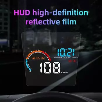 Автомобильная светоотражающая пленка HUD Система проекционного дисплея Защитная пленка для светоотражающего экрана Прозрачное лобовое стекло Инструменты Высокое разрешение