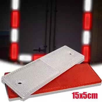 Автомобильная светоотражающая предупреждающая пластина, наклейка, универсальная автомобильная, грузовая, мотоциклетная, противостолкновительная пластина, ночной отражатель, наклейка, аксессуары 1pcs