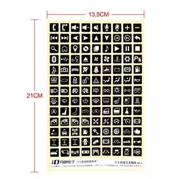 Автомобильная светящаяся наклейка, ярлык переключателя, переключатели, украшение реле, многофункциональная наклейка на кнопку, наклейки на панель цепей Graphics