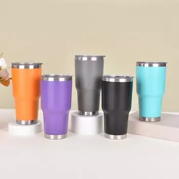 Автомобильная термокружка из нержавеющей стали с распылителем, переносная термокружка большой емкости, термокружка большой емкости для льда Bully 30oz