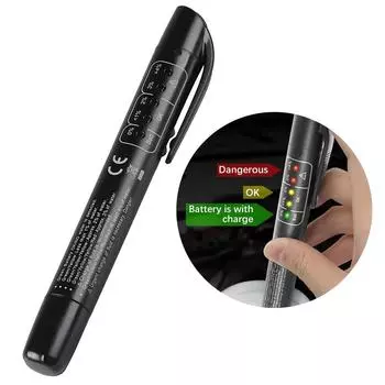 Автомобильная тормозная жидкость Ручка для тестирования тормозного масла Лучшая цена Тест тормозной жидкости Дисплей качества масла LED Жидкость с тестером Тестирование J2E1 чёрный