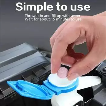 Автомобильная твердая жидкость для мытья лобового стекла Концентрированные чистящие таблетки Чистящее средство Стеклоочиститель Средство для удаления масляной пленки Таблетки для чистки домашнего туалета