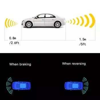 Автомобильная ультразвуковая система парковки с 8 датчиками Parkmaster Auto Parktronic Kit без монитора Задний ход Радар Зуммер Звуковая сигнализация Передний