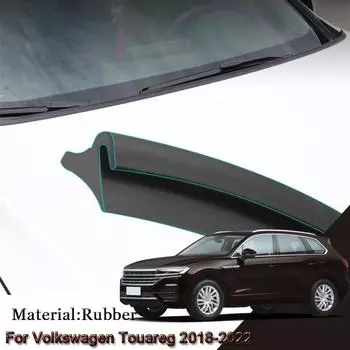Автомобильная уплотнительная полоса, спойлер на лобовое стекло, наполнитель, защита краев, уплотнители, наклейки, аксессуары для Volkswagen Touareg 2018-2022 чёрный