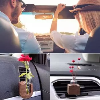 Автомобильная ваза для вентиляции освежитель воздуха зажим простой универсальный держатель для установки вазы для цветов L