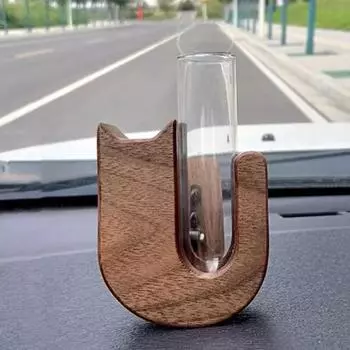 Автомобильная ваза с зажимом для освежителя воздуха, универсальный простой монтаж, ваза для цветов, держатель с зажимом M