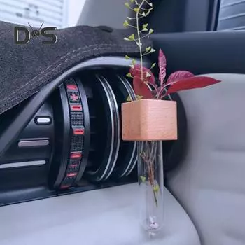 Автомобильная ваза, вентиляционный зажим, освежитель воздуха, универсальный, простая установка, ваза для цветов, держатель-зажим, стеклянная трубка, автомобильный диффузор ароматов, ароматерапия M