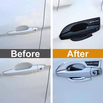 Автомобильная внешняя дверная ручка, крышка дверной чаши, защитная накладка, наклейка для Mitsubishi Eclipse Cross PHEV 2017-2022