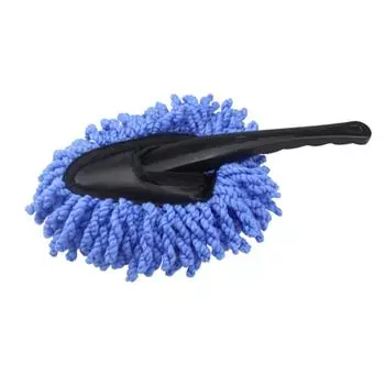 Автомобильная восковая щетка из микрофибры, очищающая приборную панель без царапин, щетка для чистки деталей, швабра с воском, тряпка для дома синий