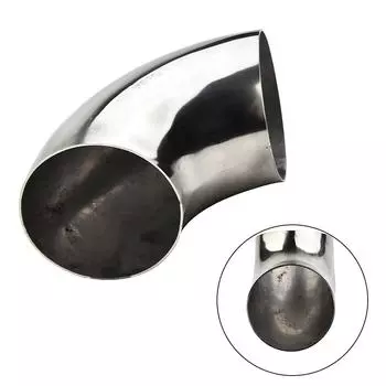 Автомобильная выхлопная труба 2,5 дюйма 63 мм 90 градусов колено изгиб трубы из нержавеющей стали автомобильная выхлопная труба глушитель сварная труба автомобильные аксессуары CHINA
