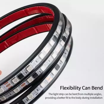 Автомобильная задняя дверь светодиодная полоса света боковой вид 24 В индикатор текущей воды автомобильная многофункциональная декоративная сигнальная лампа A-100CM