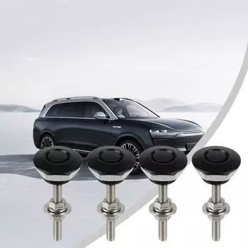 Автомобильная защелка, кнопка, бампер, быстросъемная защелка, быстросъемная защелка, алюминиевый сплав, кнопка замка на капоте 2pcs