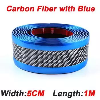 Автомобильная защитная наклейка из углеродного волокна Carbon Fiber Blue