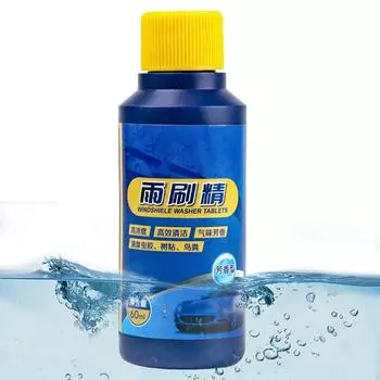 Автомобильная жидкость для мытья лобового стекла 60 мл Всесезонное средство для удаления грязи Ароматизированное автомобильное средство для мытья лобового стекла Чистка автомобиля