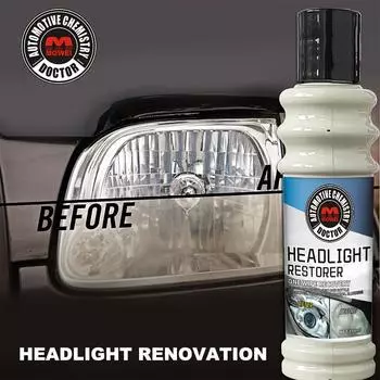 Автомобильная жидкость для ремонта фар, средство для устранения окисления, пожелтения, царапин, размытия фар, кристаллическое покрытие