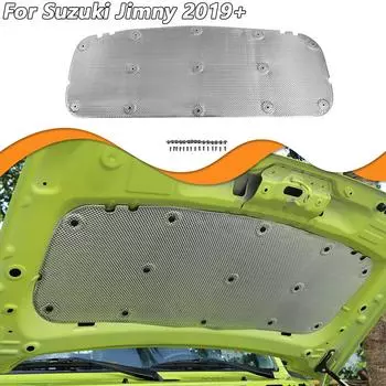 Автомобильная звукоизоляционная теплоизоляционная хлопковая теплоизоляционная подкладка для капота автомобиля для Suzuki Jimny 2019 up, автомобильные аксессуары серебряный
