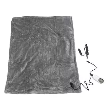 Автомобильное электроодеяло с подогревом 12 В 48 Вт, мягкое, теплое, фланелевое, быстро нагревающееся, дышащее, автомобильное электрическое одеяло для Campi