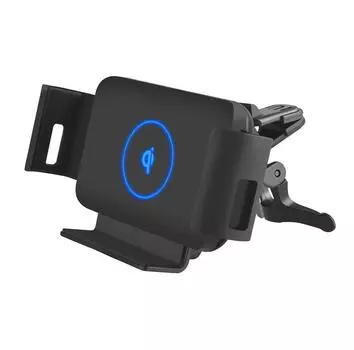 Автомобильное беспроводное зарядное устройство для телефона с автоматическим зажимом для Samsung Z Fold 5/4/3, GPS-навигационный держатель, беспроводная автомобильная зарядка Qi with Clip чёрный