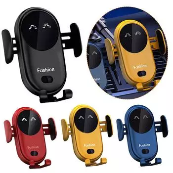 Автомобильное беспроводное зарядное устройство мощностью 10 Вт, держатель для телефона с присоской, инфракрасный датчик, автоматическая зажимная подставка для мобильного телефона белый