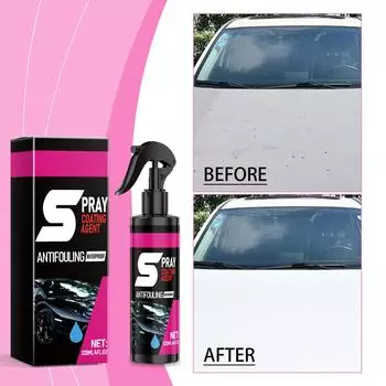 Автомобильное керамическое покрытие, автомобильное покрытие-спрей, обеспечивает максимальный блеск и уход для автомобилей, автофургонов, мотоциклов, лодок и т. д.(120 мл) One Size чёрный