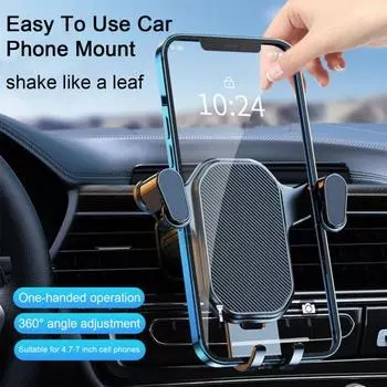 Автомобильное крепление для телефона на вентиляционную решетку, прочное, надежное, легко устанавливается, устойчиво к ржавчине и износу