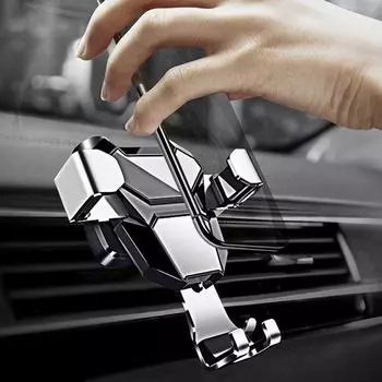 Автомобильное крепление Gravity Car для держателя мобильного телефона, держатель для вентиляционного отверстия автомобиля, подставка для сотового телефона с поддержкой GPS для iPhone 13, 12, Samsung, Huawei, Xiaomi