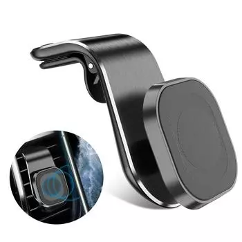 Автомобильное крепление, магнитный держатель для телефона в машину, автомобильное крепление для сотового телефона, совместимое с iPhone 15 14 13 12 Pro Plus Max Mini чёрный