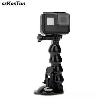 Автомобильное крепление на присоске для GoPro 13 12 11 10 Insta360 X4 GO 3 ACE PRO Xiaomi Yi SJcam SJ4000 AKASO EKEN аксессуары для экшн-камер Universal