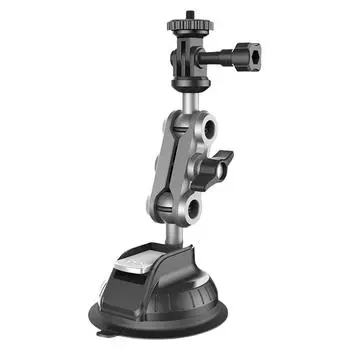 Автомобильное крепление на присоске для камеры, 1/4 дюйма, экшн-камера, автомобильное крепление для телефона, регулируемое на 360 градусов для экшн-камеры GoPro Insta360 DJI