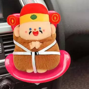 Автомобильное кресло безопасности Labubu, кукольная игрушка, аксессуары, автомобильный кондиционер, воздуховод, зажим для ароматерапии, автомобильное кресло безопасности, украшение, стул C