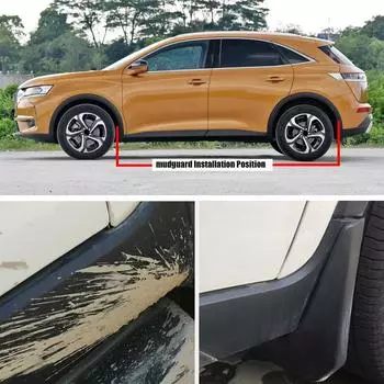 Автомобильное крыло TONLINKER для Citroen DS7 X74 DS 7 2018 2022, брызговики, брызговики на крыло 4 Pcs Black A