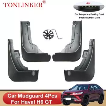 Автомобильное крыло TONLINKER для Great Wall Haval H6 GT H6GT 2022 2023-брызговики передние и задние крылья 4 Pcs Black B