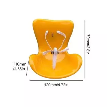 Автомобильное кукольное сиденье для Labubu, симпатичное автомобильное украшение для воздуховода, мультяшная модель кресла для салона автомобиля Labubu фиолетовый