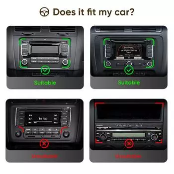 Автомобильное мультимедийное радио для VW Volkswagen Polo Tiguan Golf Passat B6 B7 Jetta Skoda Octavia SEAT Wireless CarPlay Android Auto 2Din