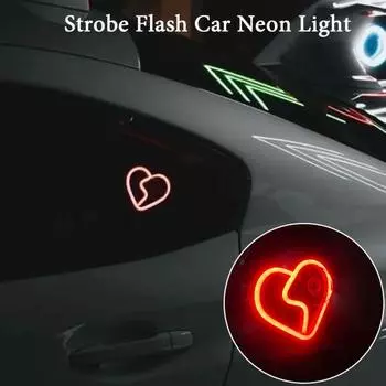 Автомобильное освещение светодиодный неоновый свет с дистанционным управлением несколько режимов освещения супер розовый