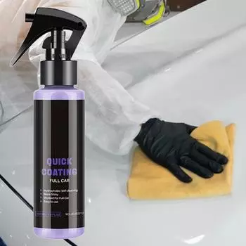 Автомобильное покрытие, спрей, осветляющее средство для краски, кристаллическое средство с высокой степенью защиты, 50 мл/100 мл, осветляющее средство для краски, автомобильный воск, полировальный спрей