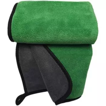 Автомобильное полотенце, полотенце для мытья автомобиля, двусторонняя ткань для чистки из кораллового бархата, впитывающее и утолщенное полотенце 1pcs