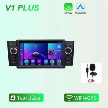 Автомобильное радио Android 12 для Fiat Linea Grande Punto 2007-2012 1Din Carplay, навигация, мультимедийный плеер, стерео головное устройство 8163-7 -1+32CP
