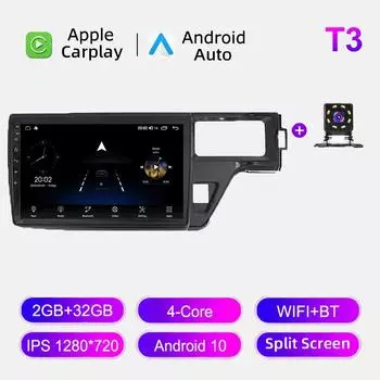 Автомобильное радио Android Auto Carplay для Honda Stepwgn 5 2015-2021, мультимедийный проигрыватель, головное устройство, стерео, GPS-навигация, BT WIFI 2+32 ГБ 1+16GB