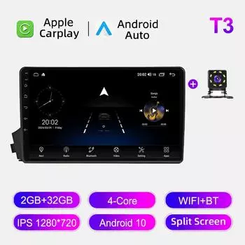Автомобильное радио Android Auto Carplay для SsangYong Actyon 2005-2011, мультимедийный проигрыватель, головное устройство, стерео, GPS-навигация, BT WIFI 2+32 ГБ 1+16GB