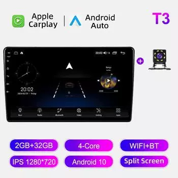 Автомобильное радио Android Auto Carplay для Citroen C5 2 2008-2017 Мультимедийный проигрыватель Головное устройство Стерео GPS Навигация BT WIFI 2+32 ГБ 1+16GB