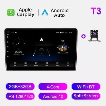 Автомобильное радио Android Auto Carplay для Renault Duster 2015-2018, мультимедийный проигрыватель, головное устройство, стерео, GPS-навигация, BT WIFI 2+32 ГБ 1+16GB