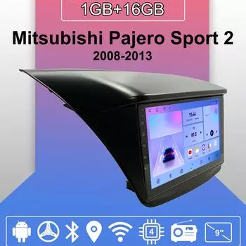 Автомобильное радио Android Auto Carplay для Mitsubishi Pajero Sport 2 2008-2013 Мультимедийный проигрыватель Головное устройство Стерео GPS Навигация BT WIFI 1+16 ГБ 1+16GB