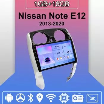 Автомобильное радио Android Auto Carplay для Nissan Note E12 2013-2020, мультимедийный проигрыватель, головное устройство, стерео, GPS-навигация, BT WIFI 1+16 ГБ 1+16GB
